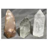 Clear Quartz Tower Natural Flower Agtate