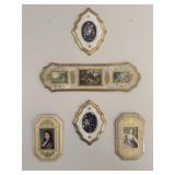 French style gilt wall art, 5 pc. set
