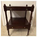 Bombay Co. End Table on Caster Wheels