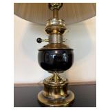 Brass & Black Table Lamp measures 26 inches tall