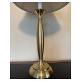 Gold Tone Table Lamp measures 28 inches tall