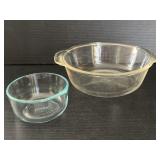 Fire King 2 Quart & Pyrex Small Bowls