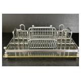 Chrome & Lucite Buffet Caddy