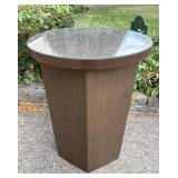 Retro Glass Top Cardboard Base Table