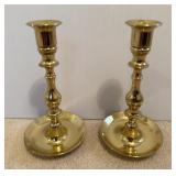 Baldwin Brass Candlestick Holder Pair