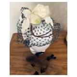 Vintage Floral Hat Piece w/ Netting Plus Extra