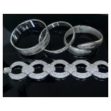 Monet & Trifari & Unsigned Bracelet Collection. 2