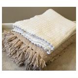 Crocheted Blanket & Afghan Pair