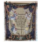 L. Liu Angel Cotton Tapestry Throw Blanket