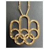 1976 Montreal Olympics Souvenir Pendant Necklace.