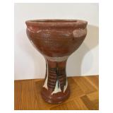 Clay Pottery Drum Base or Bird Bath