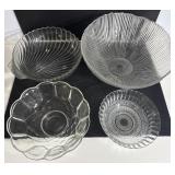 Glass Kitchen Bowl Lot of Four