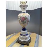 Antique French Porcelain Table Lamp