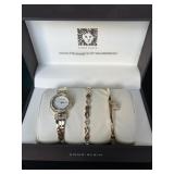 Anne Klein Watch & Bracelet Set in Box
