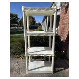 Plano White Plastic Shelf 4 ft. Measures 4 feet