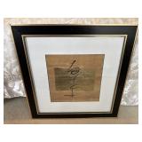 Oriental Script Framed Art Print