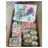 Assorted Soaps and hygiene products