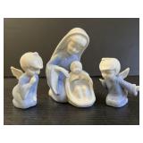 Vtg Lefton Mary baby Jesus & angels porcelain