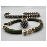 Sterling Silver & Jade Jewelry for Repair