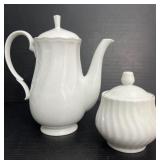 Ballet Porcelain Tea Pot & Remington Sugar Bowl