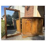 Console Table Entryway Cabinet & Mirror