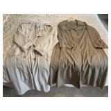 Two Ladies Trench Coats Longer measures a