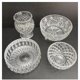 Crystal Serving Pieces 4 pieces