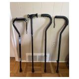 Medical Walking Canes Lot of 4