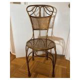 Italian Regency Gilt Iron Rope Chair