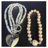 Pearl Child / Baby Bracelet Pair