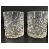 Cut Glass Old Fashion Tumblers - USA