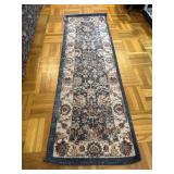 Arcadia Hallway Runner Rug Blue