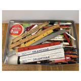 Rulers, Pen, Pencils, Markers, Tape, ETC.