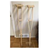 Wood Medical Crutches Pair