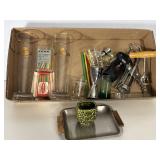 Barware Molson Cups, Corkscrews, Shot Glasses