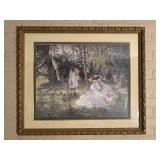 The Picnic Henri Labasque Framed Art Peont