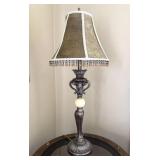 Ornate Table Lamp w/ Marble Center