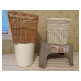 Rubbermaid Step Stool & Wastebaskets