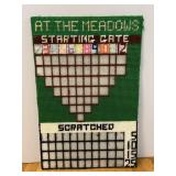 Cross-stitched Horse Racing Betting Board