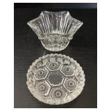 Sunburst Ashtray & Crystal Star Bowl