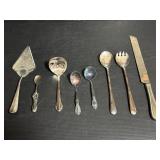 Silverplate serving utensil collection