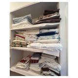 Linen Shelf Contents Sheets, Towels