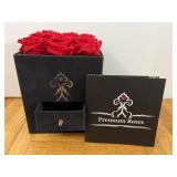 Preserved red roses in a box Measures 7.25ï¿½ x