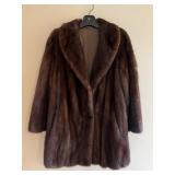 Helen Krusienski Fur Coat Length measures 32