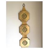 Mid Century Gilt Roman Wall Plaque