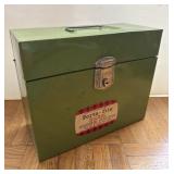 Vintage Porta-File Metal Storage Box