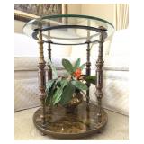 Regency Side Table w/ Brass Accents