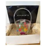 Hudsonï¿½s Acrylic Floral Ice Bucket