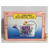 Floral Ceramic Watering Can New in Box
