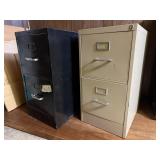 Two Short Filing Cabinets